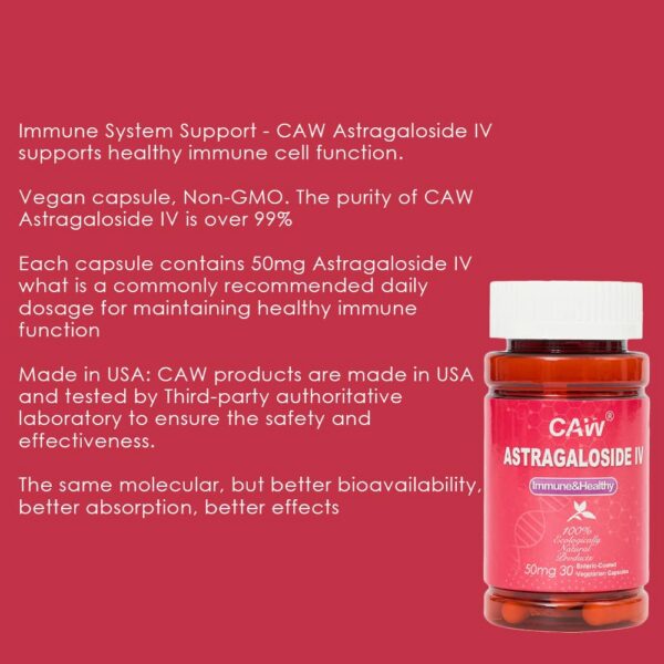 Información y beneficios suplemento CAW Astragaloside IV