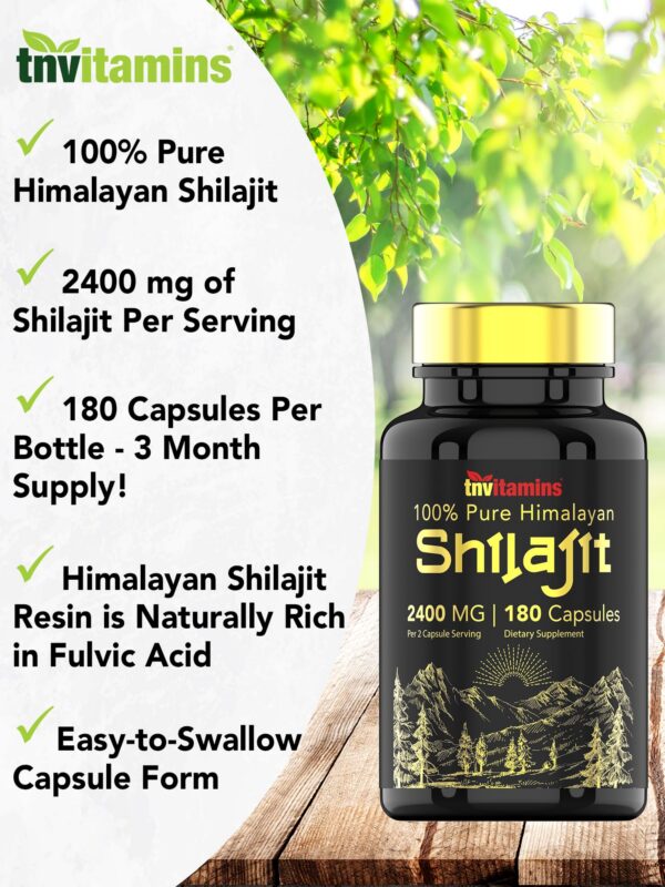 Version 1.0.0 Información ingredientes cápsulas Shilajit tnvitamins