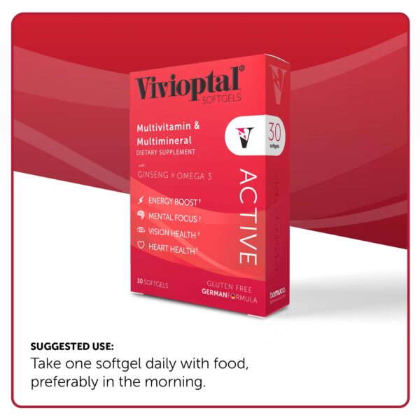 Información de ingredientes Vivioptal Active cápsulas