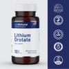 Información nutricional del suplemento AgeImmune Lithium Orotate
