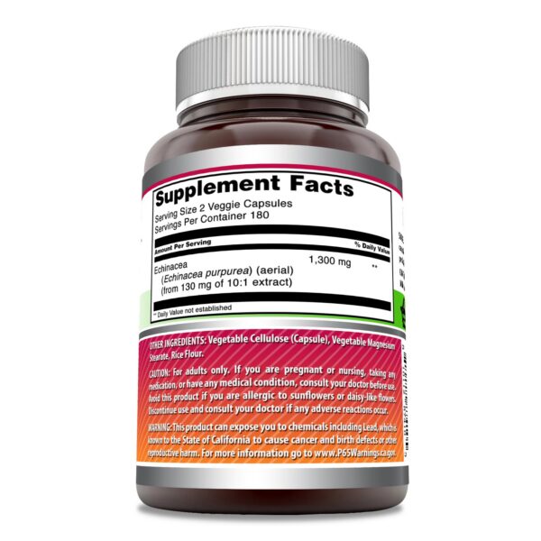 Información nutricional Amazing Formulas Echinacea