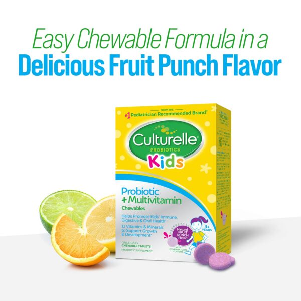 Información nutricional Culturelle Kids multivitaminas probiótico