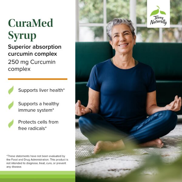 Información nutricional CuraMed jarabe Terry Naturally