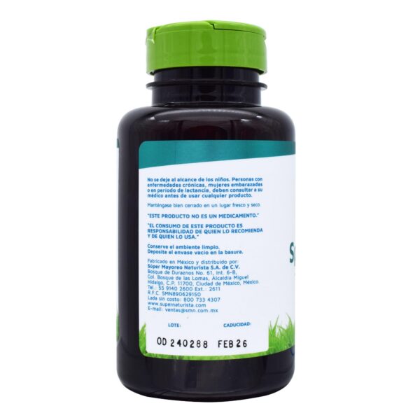 Información nutricional espirulina Vidanat