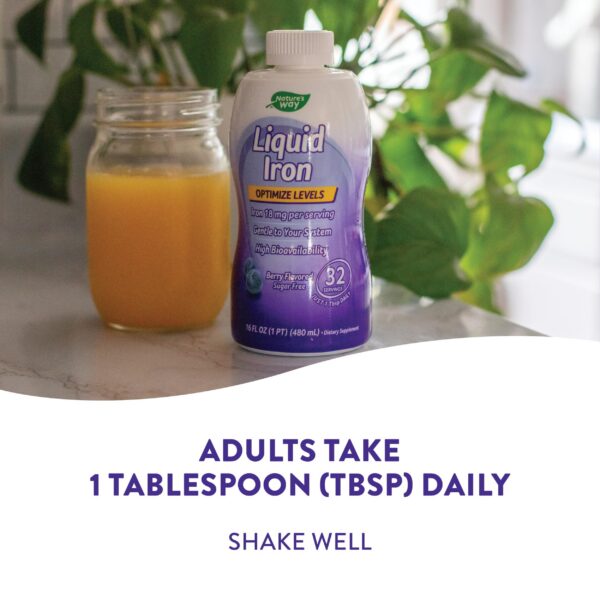 Tabla nutricional de hierro líquido