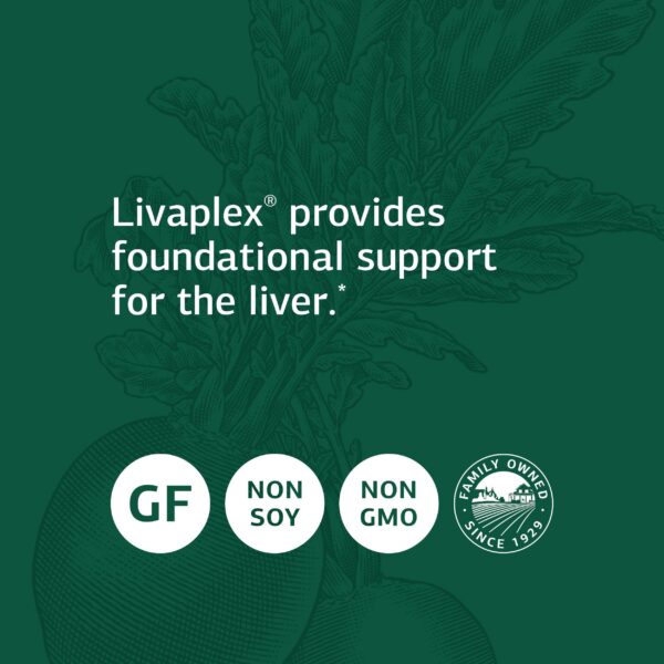 Información nutricional Livaplex Standard Process