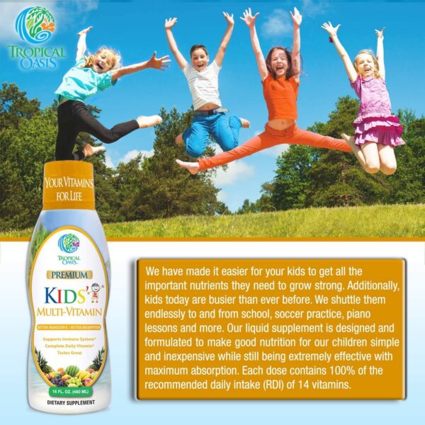 Version 1.0.0 Información nutricional multivitamínico para niños Tropical Oasis
