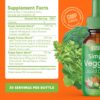 Información nutricional suplementos frutas y verduras
