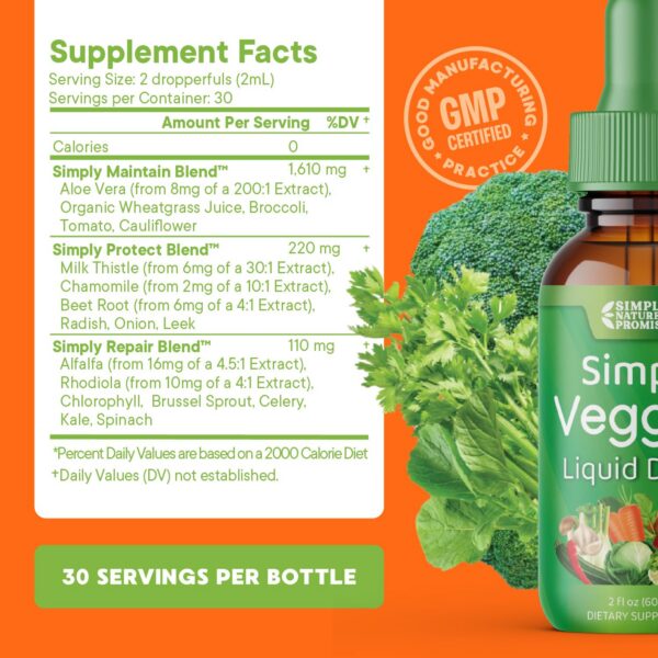 Información nutricional suplementos frutas y verduras