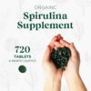 Información nutricional de tabletas de espirulina Probase Nutrition