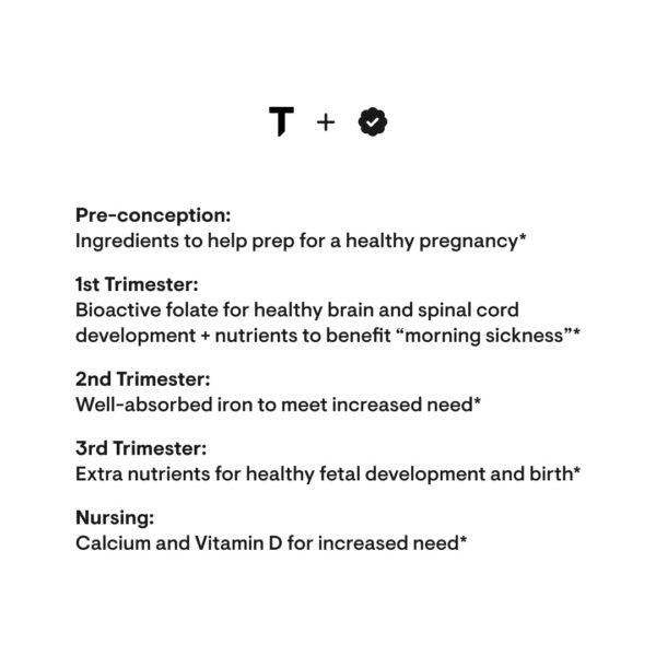 Version 1.0.0 Información nutricional THORNE Basic Prenatal multivitamínico
