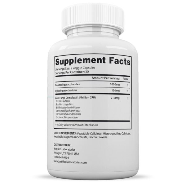 Version 1.0.0 Información suplemento probiótico Justified Laboratories