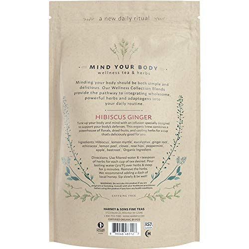 Infusión orgánica bienestar Harney & Sons eucalipto equinácea menta