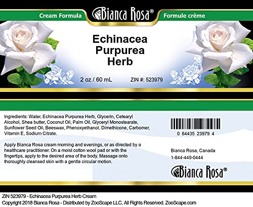 Ingrediente crema Echinacea Purpurea Bianca Rosa natural y puro