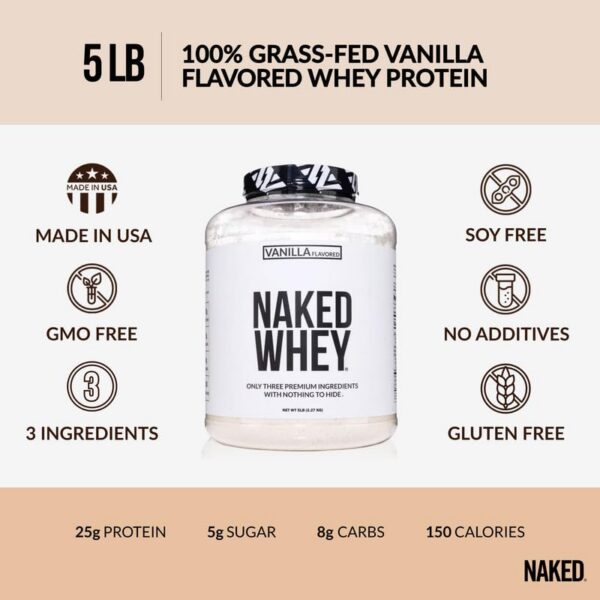 Ingrediente natural para proteína en polvo sabor vainilla