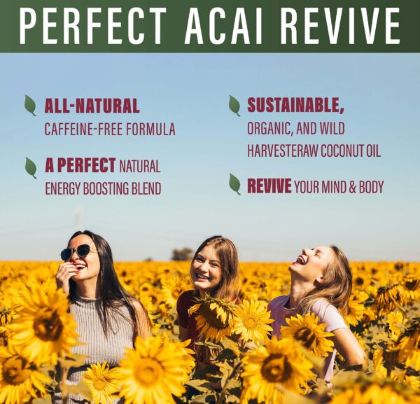 Ingredientes naturales y beneficios de Perfect Acai Revive antioxidante
