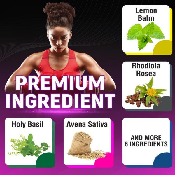 Ingredientes cápsulas melisa con hierbas naturales y extractos