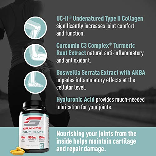 Ingredientes del Cuidado Articular UC-II y Curcumina C3