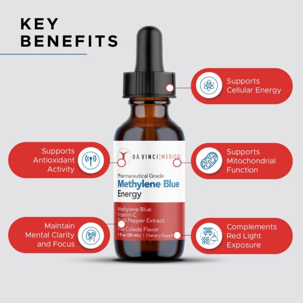 Version 1.0.0 Ingredientes de azul de metileno Da Vinci.