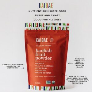 Paquete de polvo KAIBAE baobab rico en vitamina C y minerales
