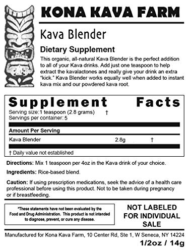 Ingredientes para Kava Kava en el Kit básico para dos personas