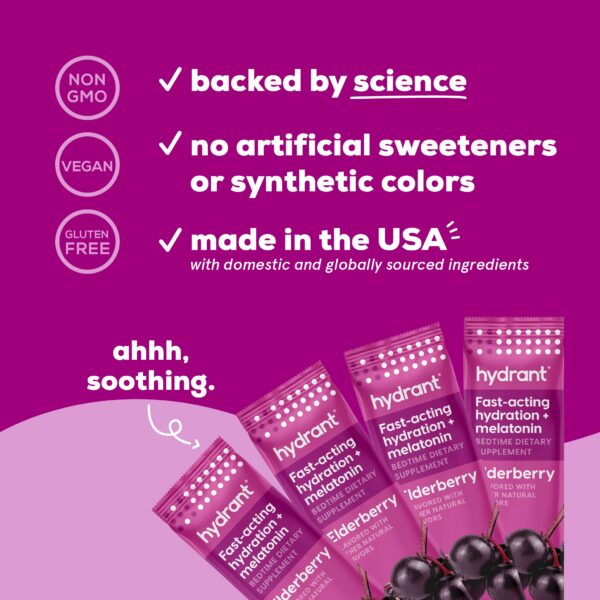 Version 1.0.0 Ingredientes melatonina y minerales en Hydrant Sleep polvo hidratante