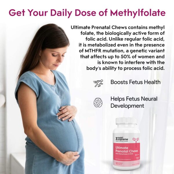 Ingredientes del multivitamínico prenatal Nutri Supreme