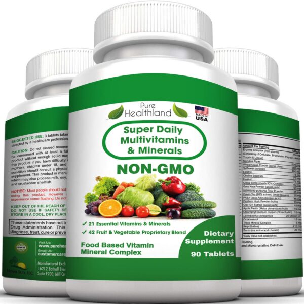 Ingredientes multivitamínico Pure Healthland