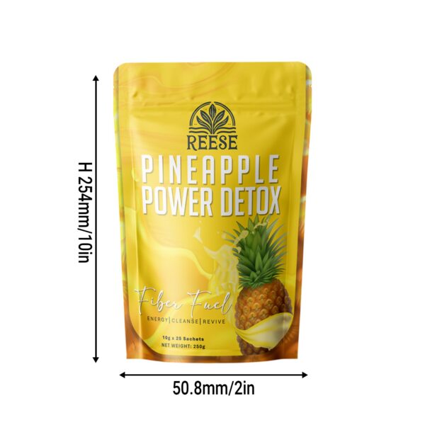 Version 1.0.0 Ingredientes naturales bebida detox REESE piña