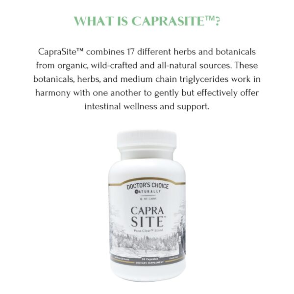 Ingredientes naturales de CapraSite para el intestino