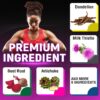 Ingredientes naturales en cápsulas de diente de león