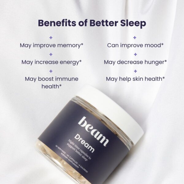 Ingredientes naturales para dormir mejor Beam Dream