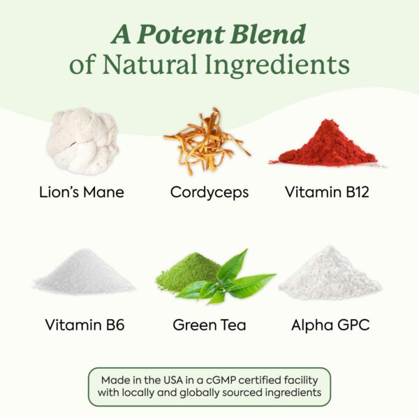 Ingredientes naturales en gomitas WonderFocus cerebrales