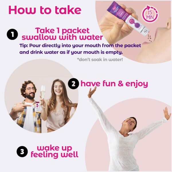 Paquete ILUNA suplemento natural para alivio de resaca