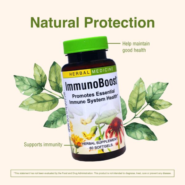 Ingredientes naturales Immunoboost: echinacea, astrágalo, caléndula