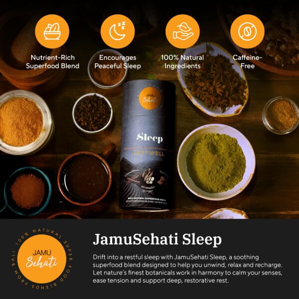 Ingredientes naturales JAMUSEHATI dormir