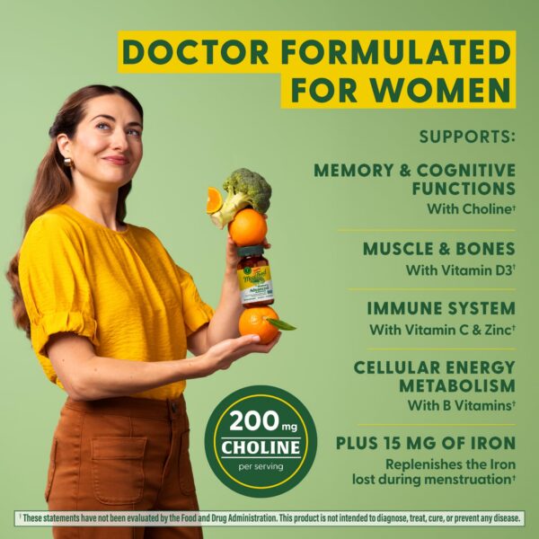 Ingredientes naturales multivitamínico MegaFood mujeres hierro