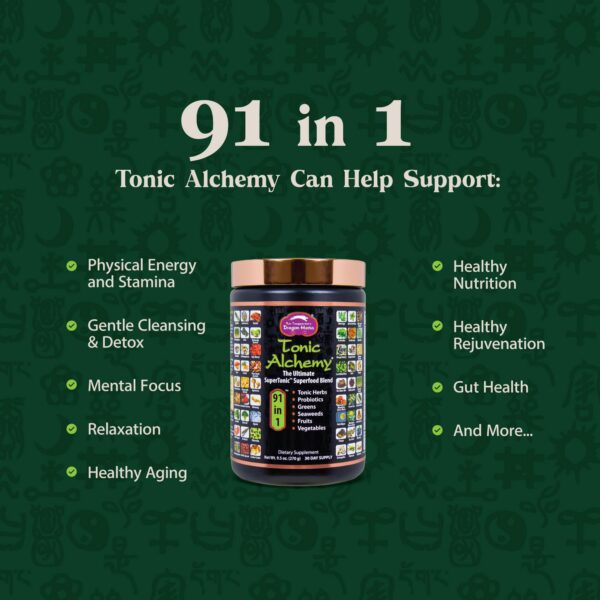 Version 1.0.0 Ingredientes naturales incluidos en polvo superalimento Dragon Herbs