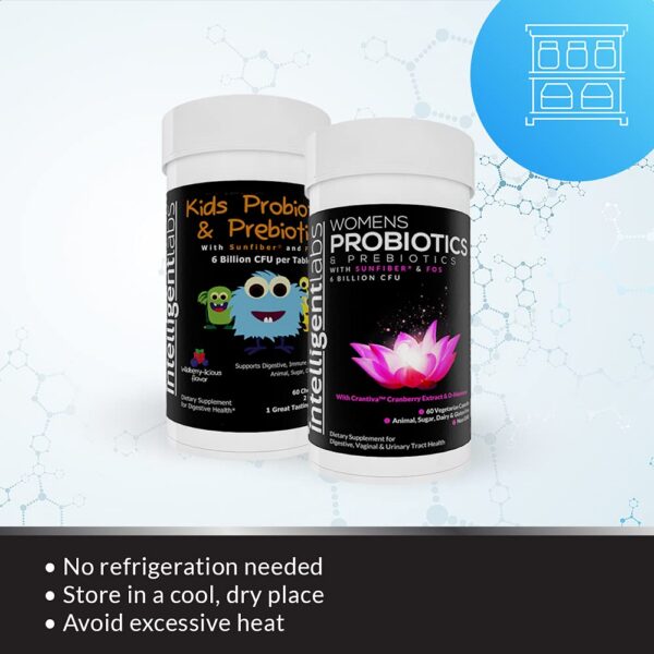 Ingredientes naturales en probióticos para niños y mujeres