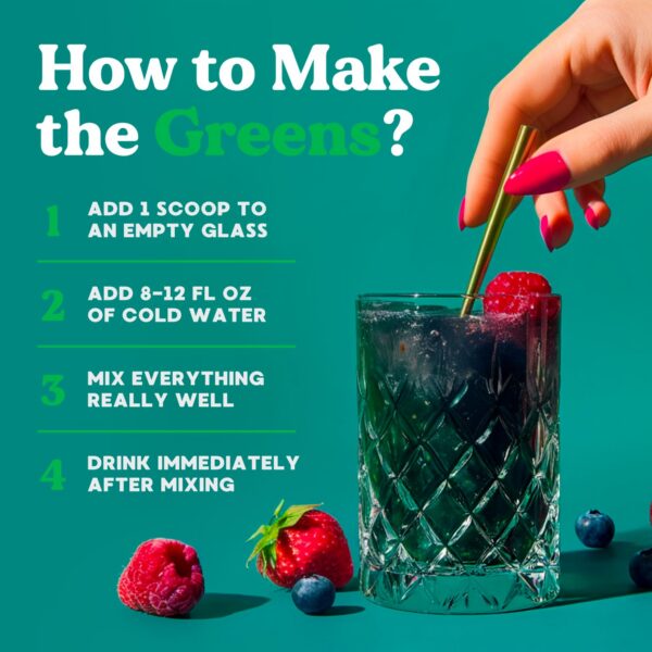 Ingredientes naturales proteína vegana polvo greens