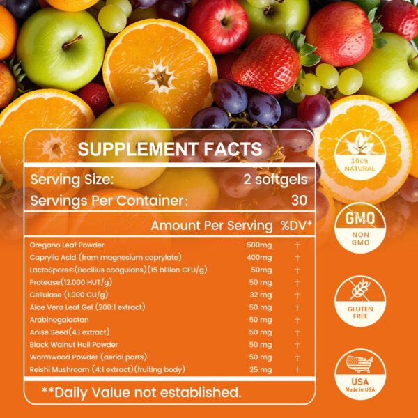 Ingredientes naturales en suplemento inGreens Candida Cleanse