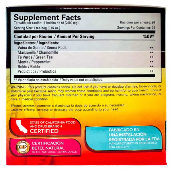 Ingredientes naturales del té Detoxsan para detox corporal y digestión