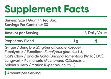 Tazas de té preparadas con GRIPALFIT natural