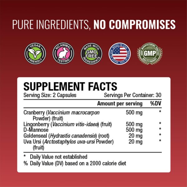 Capsulas veganas Approved Science Uritrac para salud urinaria