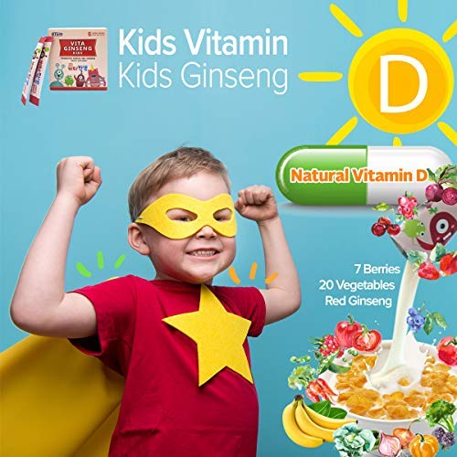 Ingredientes naturales Vita Ginseng Kids con ginseng rojo coreano