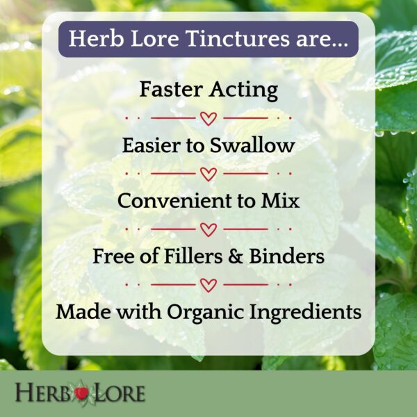 Version 1.0.0 Ingredientes orgánicos certificados Herb Lore Relax tintura