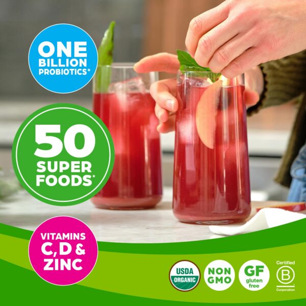 Ingredientes naturales y orgánicos en polvo Orgain para energía