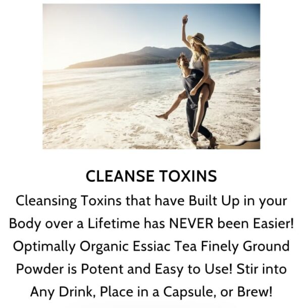 Ingredientes orgánicos té essiac detox limpieza cuerpo