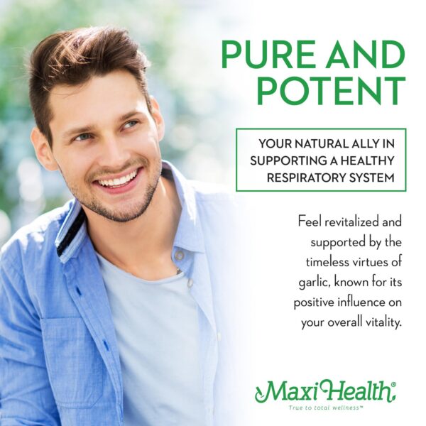Ingredientes puros del suplemento ajo Kyolic Maxi Health