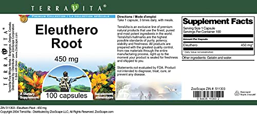 Envase de cápsulas de Eleuterococo para resistencia física